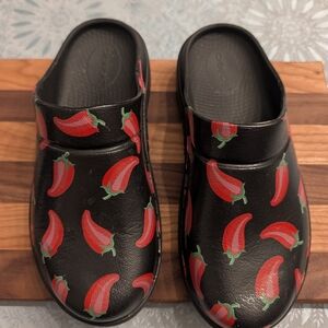 Limited edition Black and Red Pepper Clogs